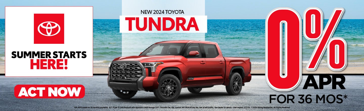 2024 tundra 0% for 36 months* - Act Now