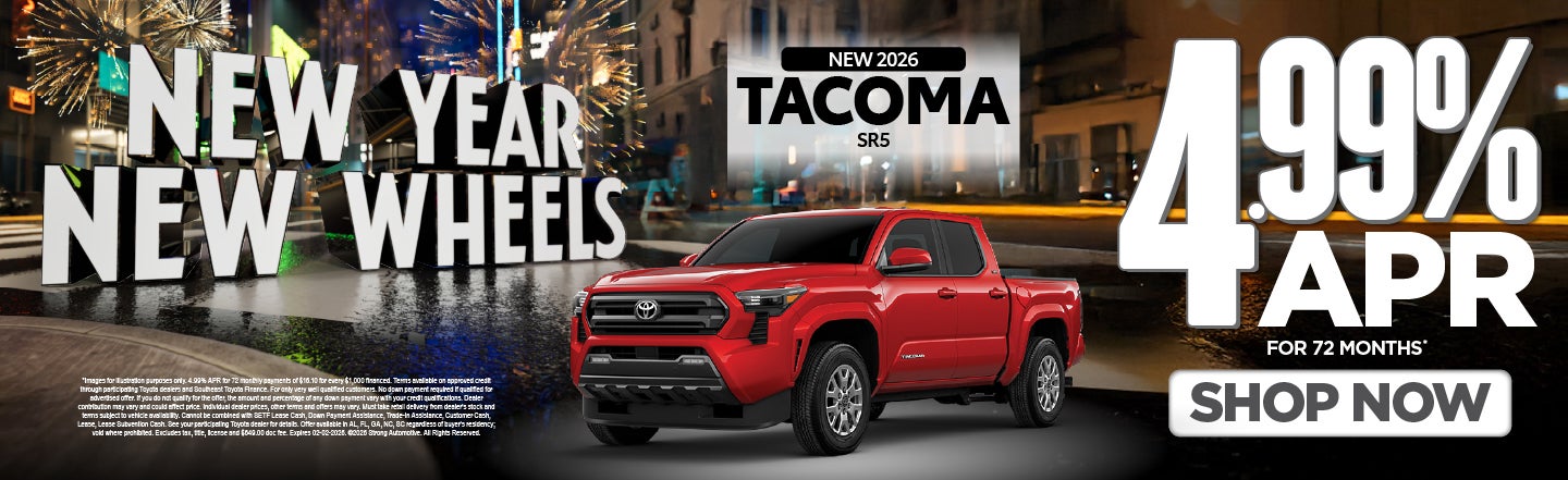 NEW 2026 TACOMA SR5 4.99% apr / 72 mo* 