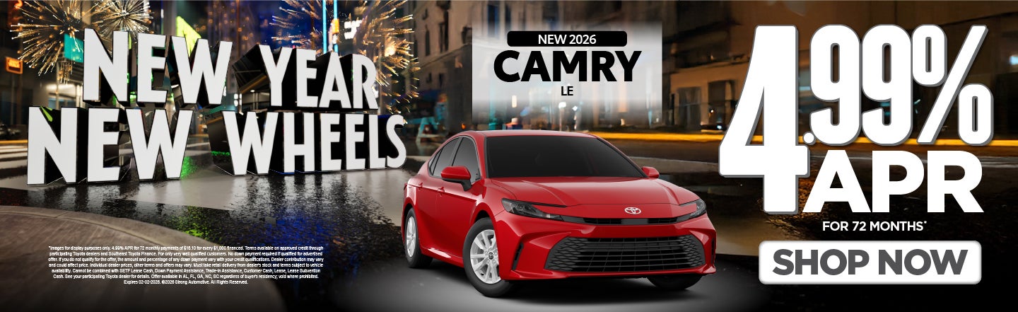 NEW 2026 CAMRY LE 4.99% APR / 72 MO*