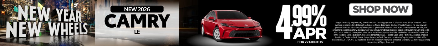 NEW 2026 CAMRY LE 4.99% APR / 72 MO*