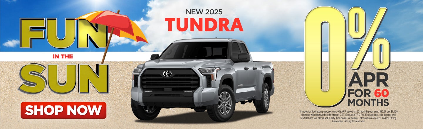 NEW 2025 TUNDRA	0% APR / 60 MO*