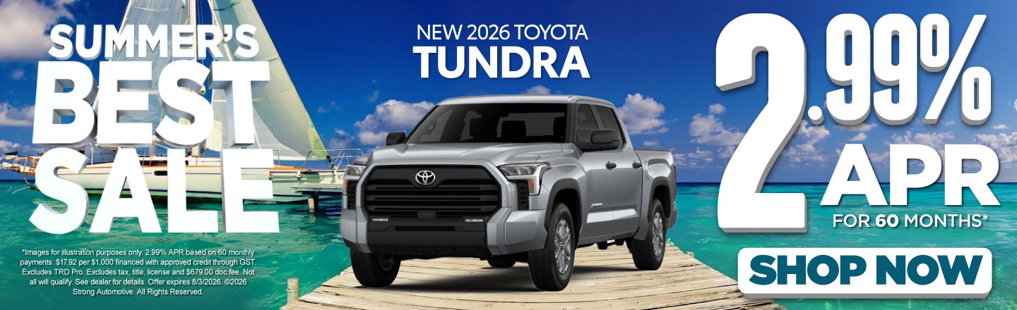 NEW 2026 TUNDRA 	2.99% APR / 60 MO*